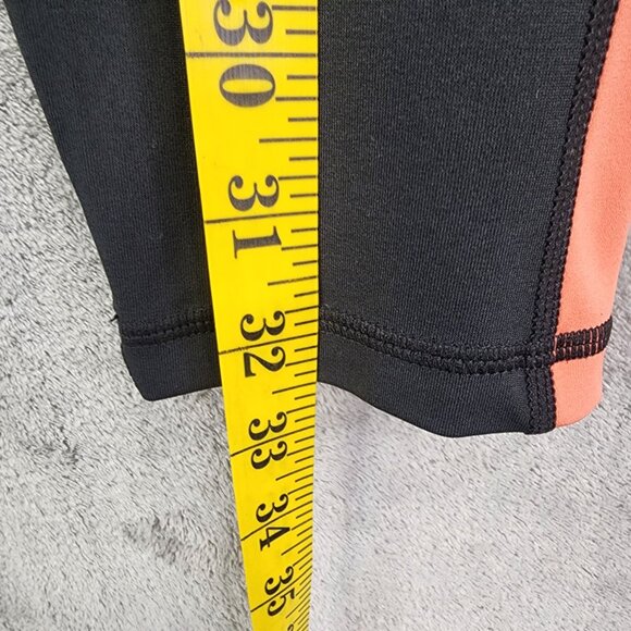 Womens Black Zyia Active Leggings Gray Brown Peach Colorblock Size 6-8 - Picture 11 of 12